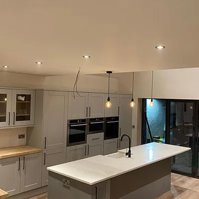 kitchen with ceiling lights