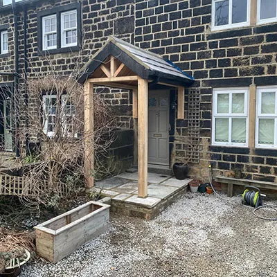 house with new porch