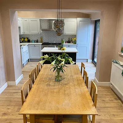 wooden kitchen table