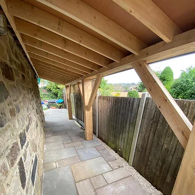wooden roof